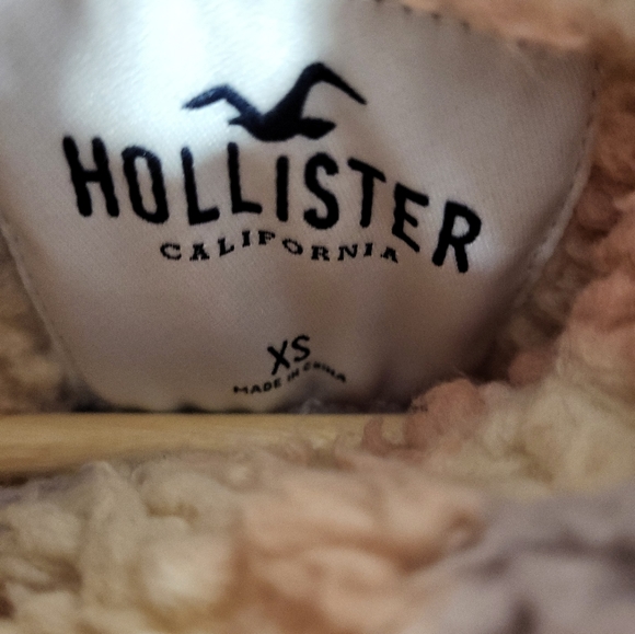 HOLLISTER Sherpa Teddy Bear Hoodie XS - Picture 3 of 3